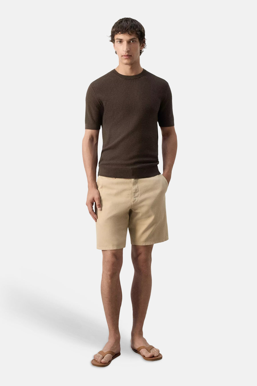 Pull col O - brun