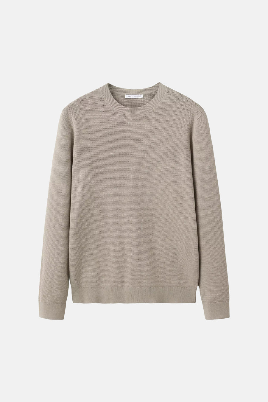 Pull col O - beige