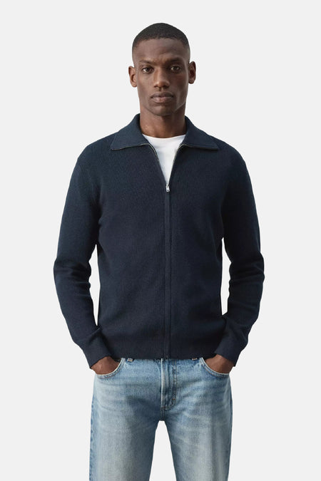 Pull met rolkraag - blauw