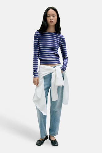 T-shirt met lange mouwen - Blauw
