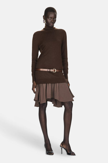 Robes manches longues brun - MANGO