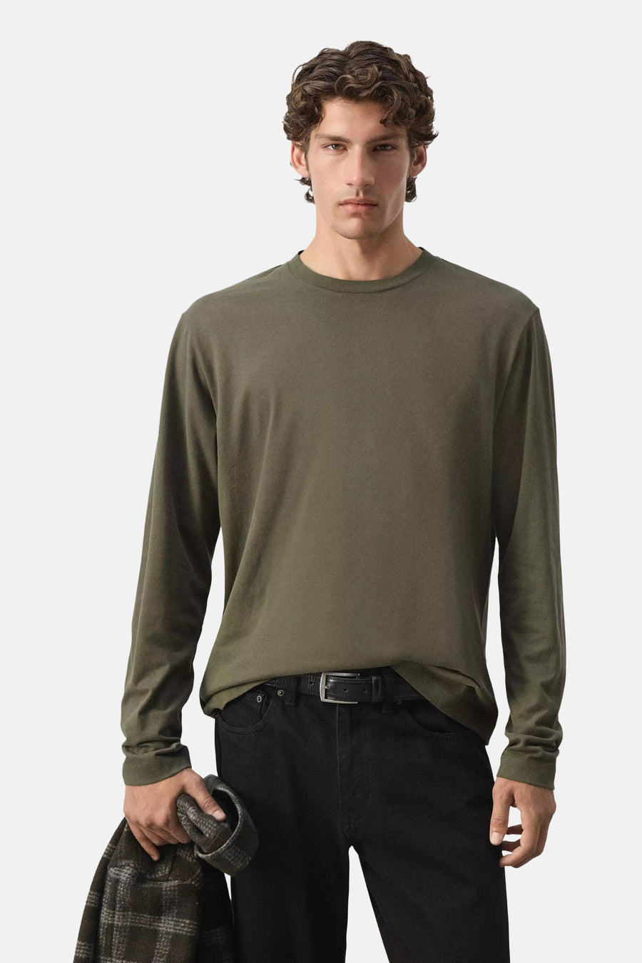 T-shirt (lange mouwen) bruin - MANGO
