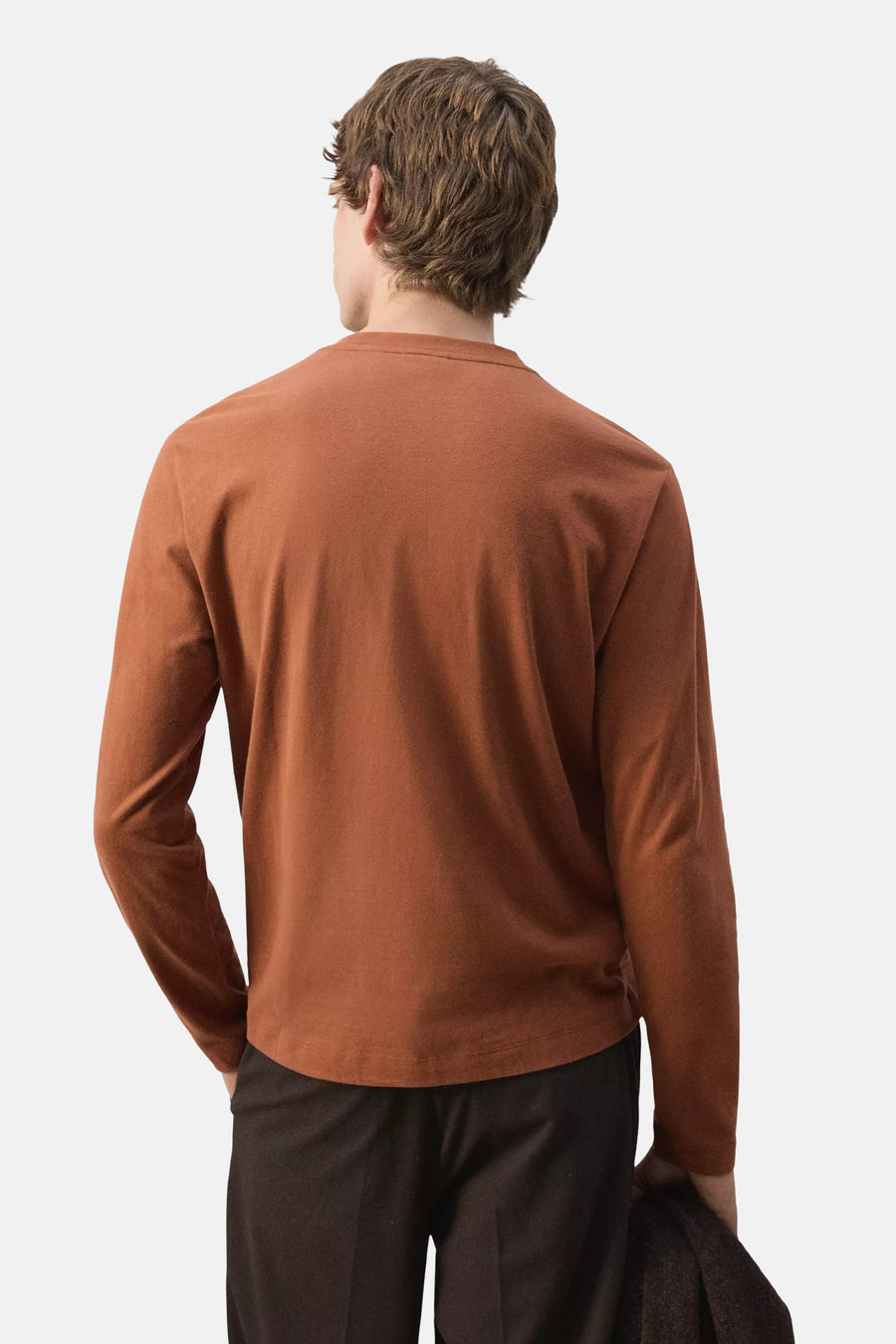 T-shirt (lange mouwen) bruin - MANGO