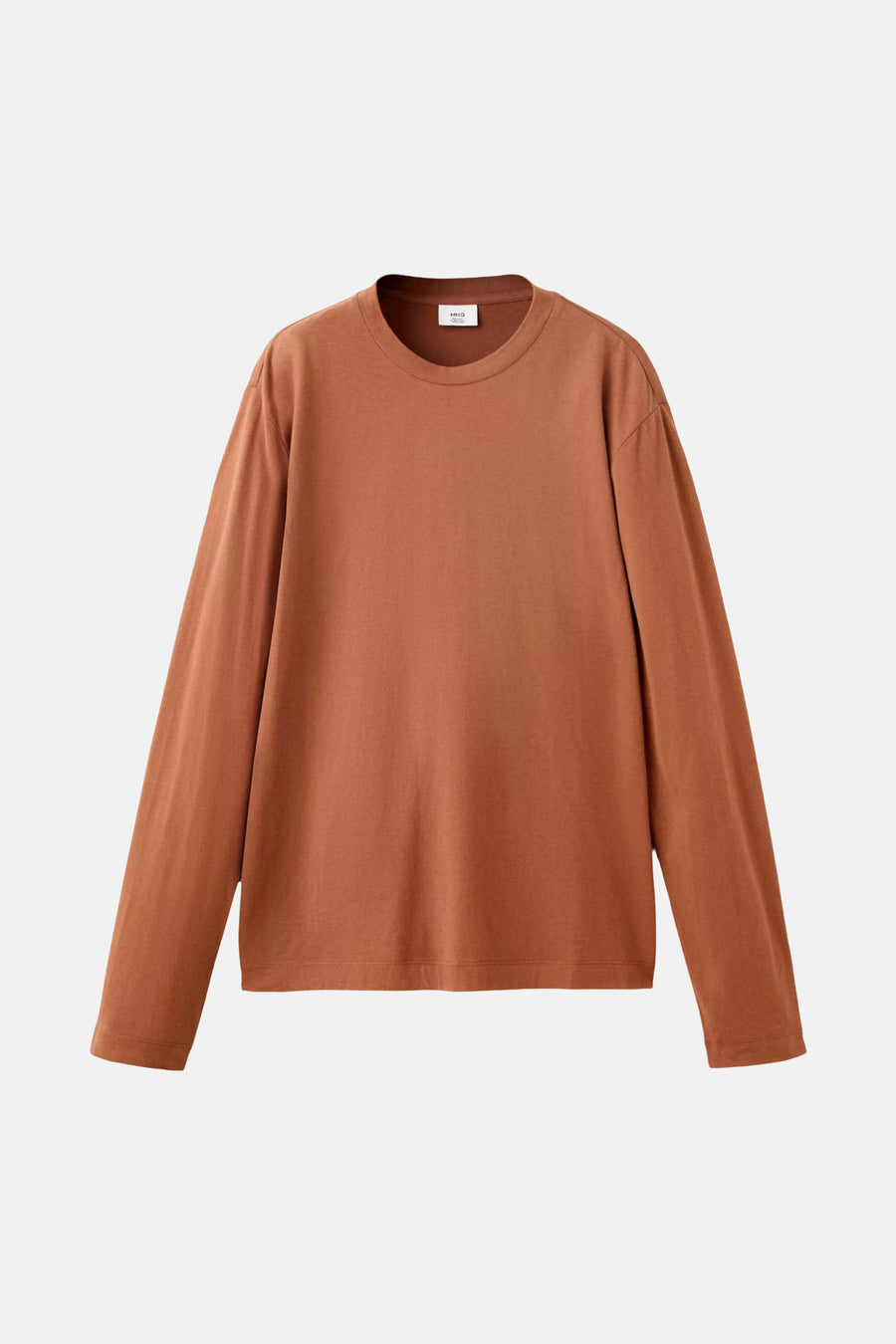 T-shirt (lange mouwen) bruin - MANGO