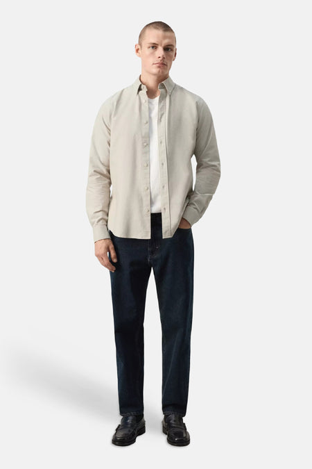Hemd met lange mouwen - beige