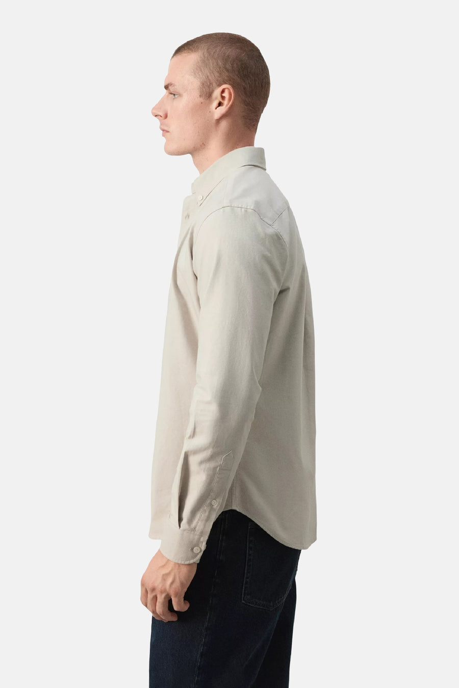 Hemd met lange mouwen - beige