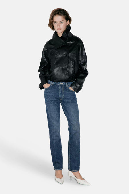 Jeans slim dark blue denim - MANGO