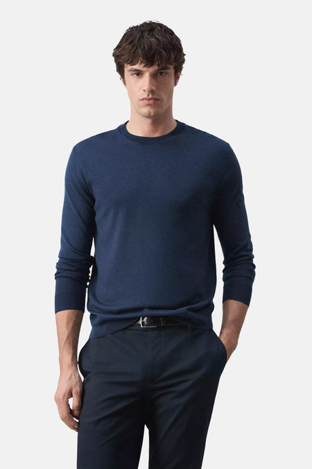 Pull col O bleu - MANGO