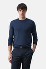 Pull col O - bleu