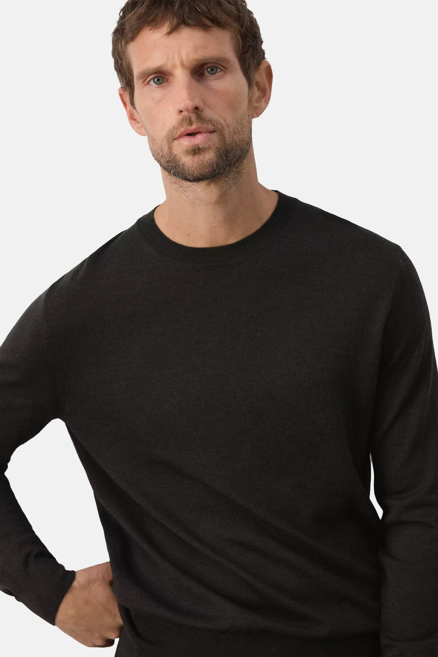 Pull O-hals - bruin