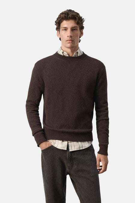 Pull col O brun - MANGO