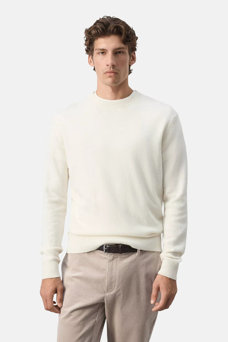 Pull col O - écru