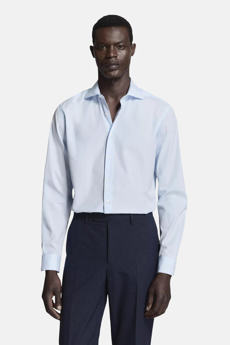 Hemd (lange mouwen) blauw - MANGO