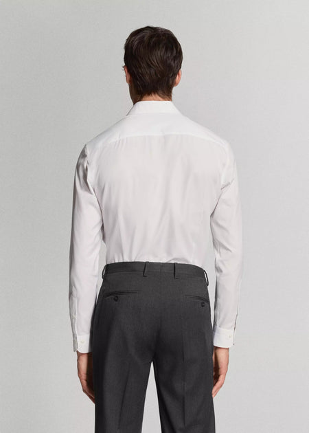 Chemise (manches longues) blanc - MANGO