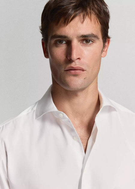 Chemise (manches longues) blanc - MANGO