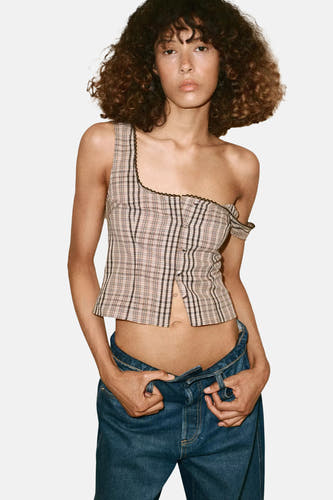 Blouse sans manches - multicolore