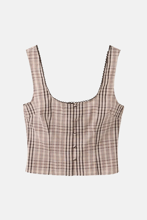 Blouse zonder mouwen - multicolor