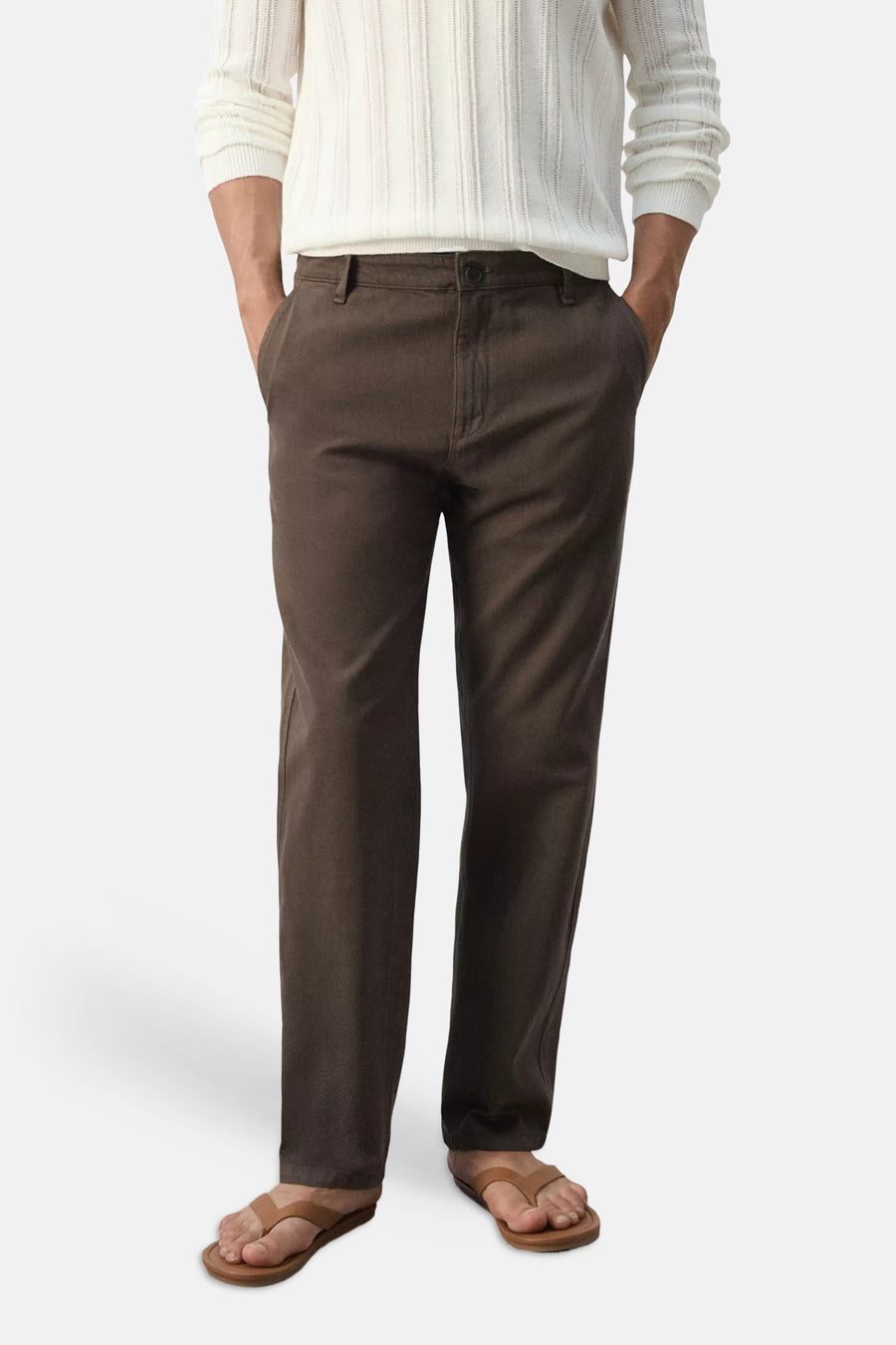 5-pocket broek - bruin