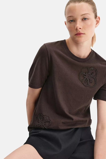 T-shirt à manches courtes - brun