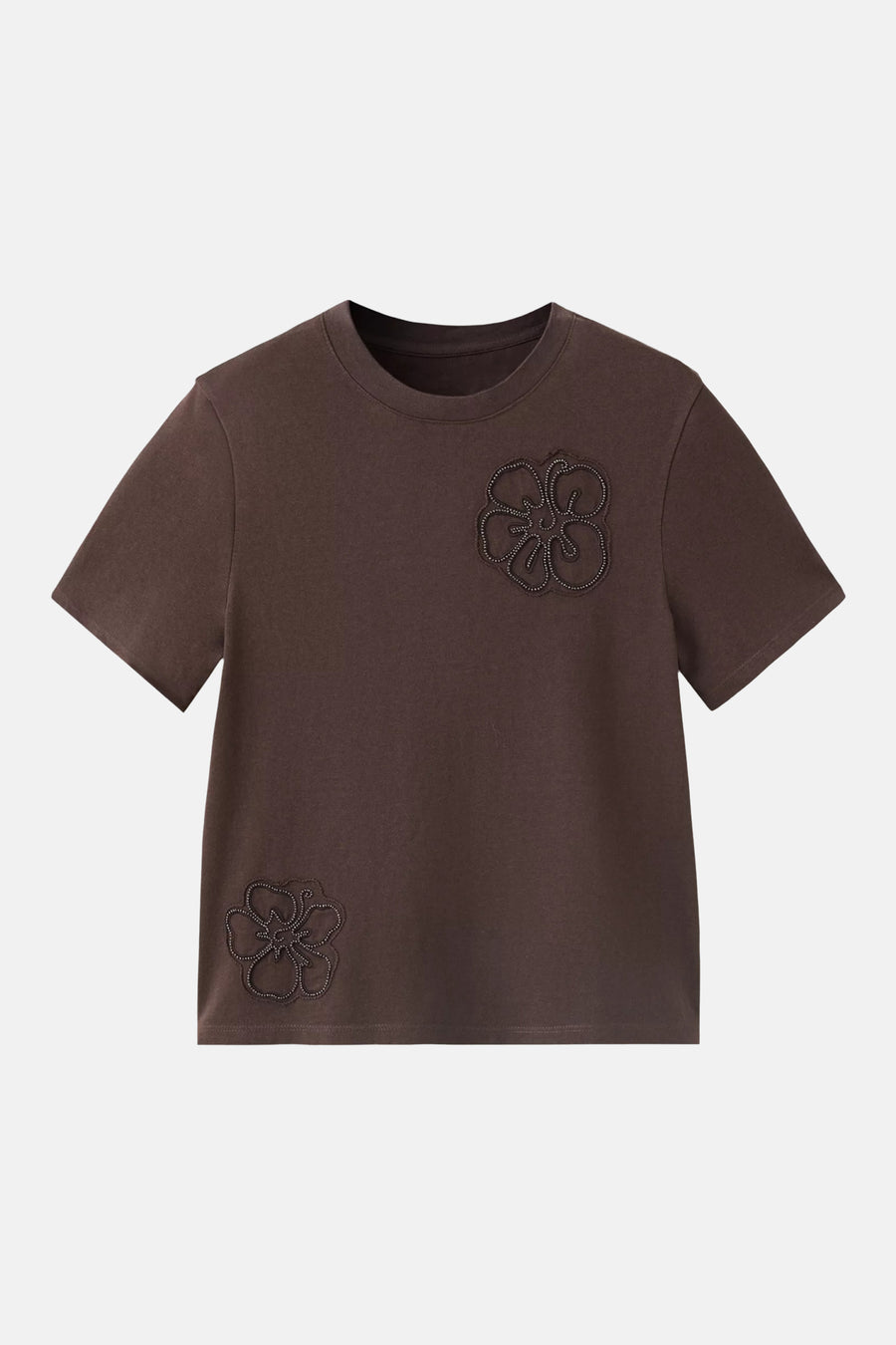 T-shirt met korte mouwen - bruin