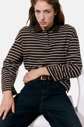 Polo met lange mouwen - multicolor