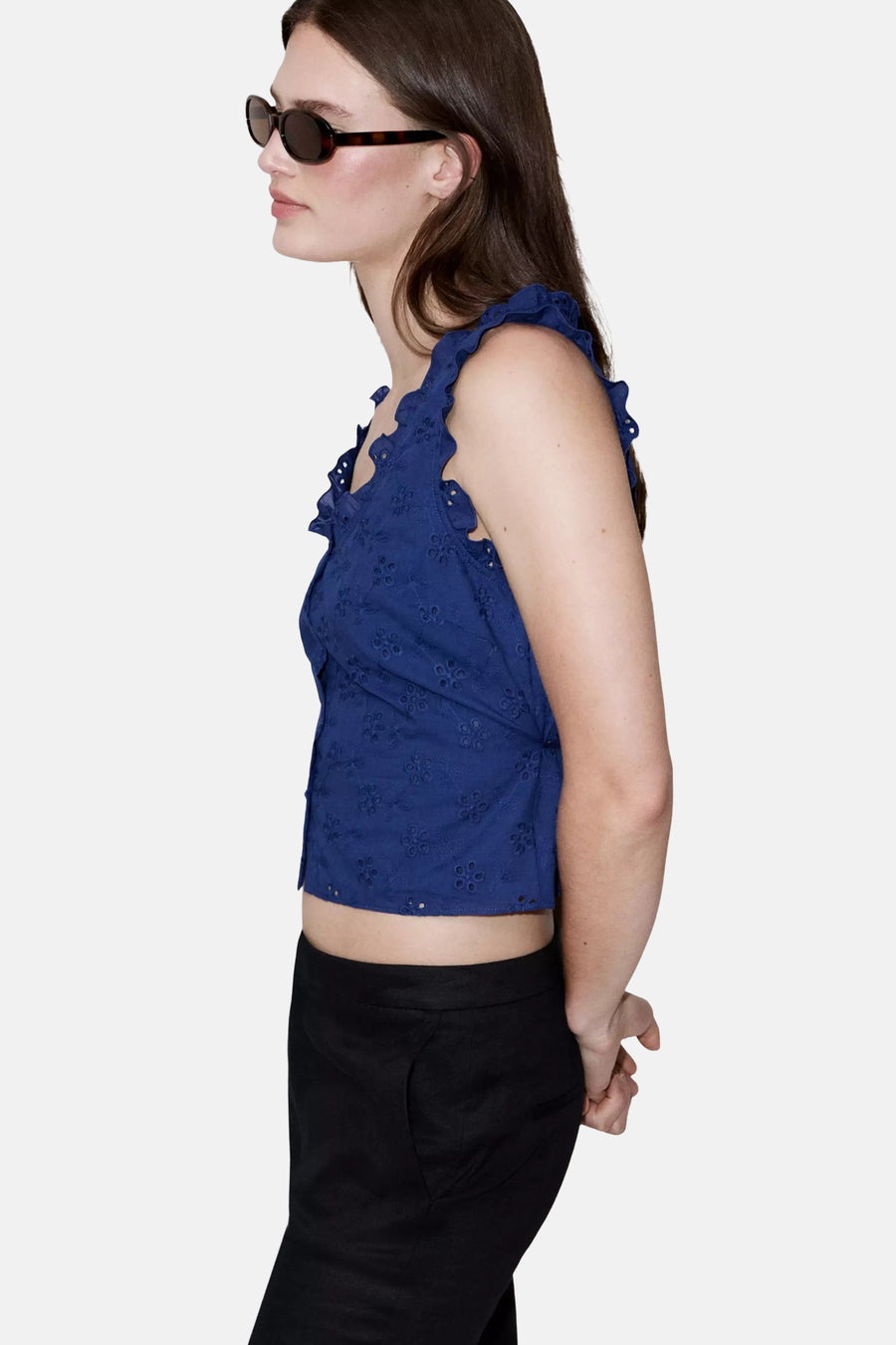 Blouse - blauw