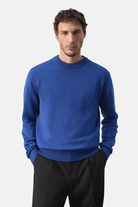 Pull O-hals - blauw