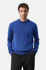 Pull col O - bleu