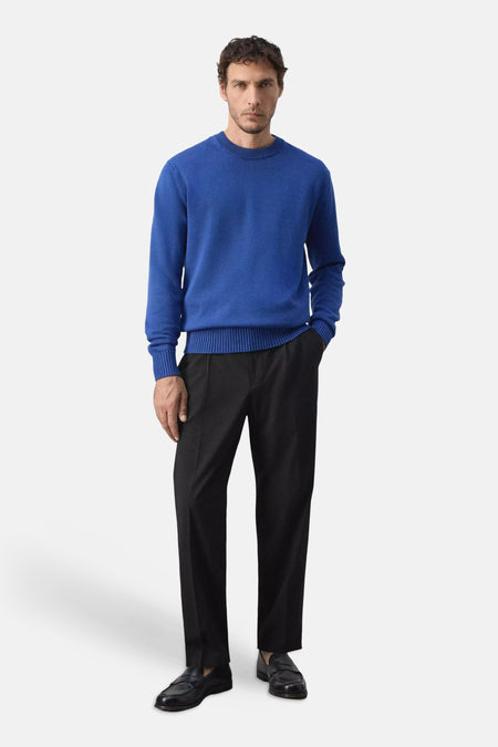 Pull O-hals - blauw