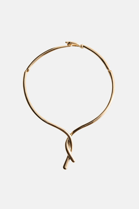 Korte halsketting goud - MANGO