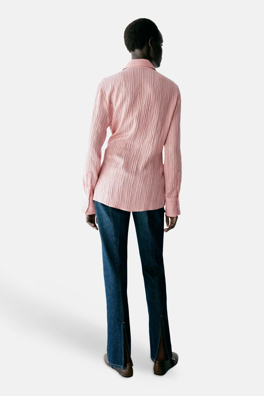 Blouse à manches longues - rose