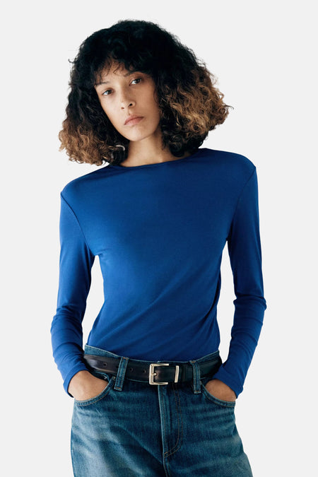 T-shirt met lange mouwen - blauw