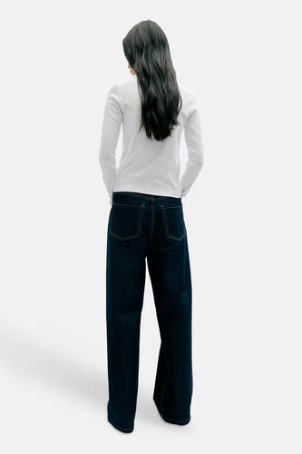 Top uni manche longue blanc - MANGO