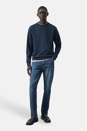 Sweater O-hals - Blauw