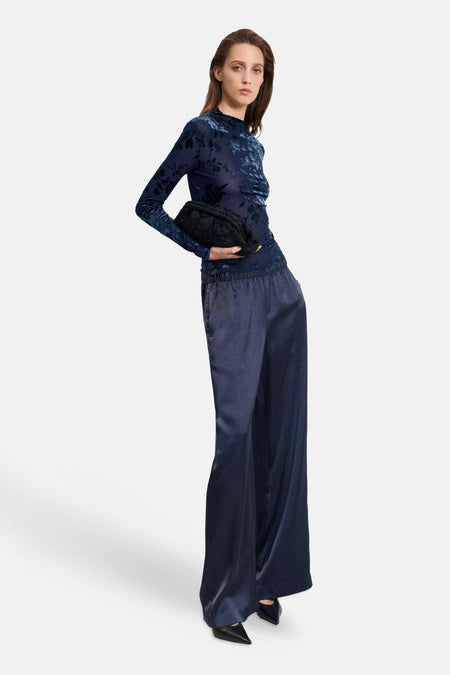 Blouse à manches longues - bleu