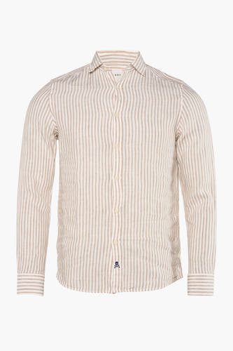 Hemd met lange mouwen - beige