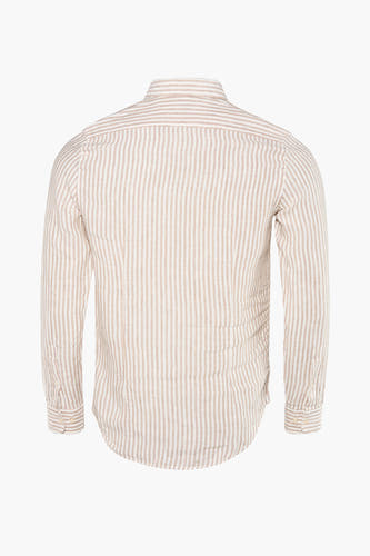 Hemd met lange mouwen - beige