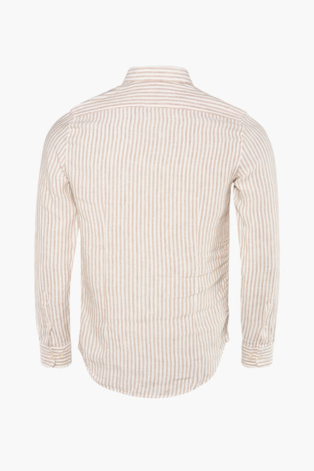 Hemd met lange mouwen - beige