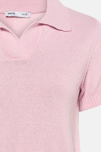 Pull met korte mouwen - roze
