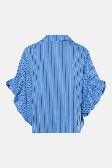 Blouse à manches 3/4 - bleu