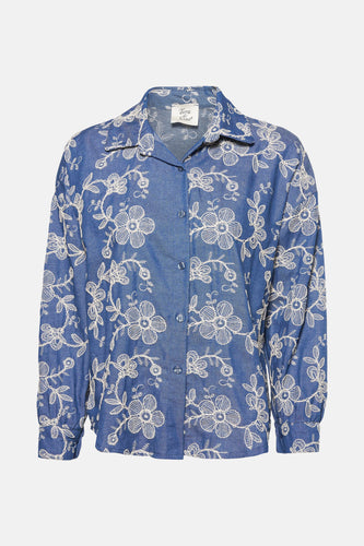 Hemd met lange mouwen - Mid blue denim