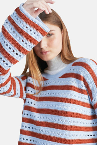 Pull met ronde hals - blauw - 24 colours GmbH