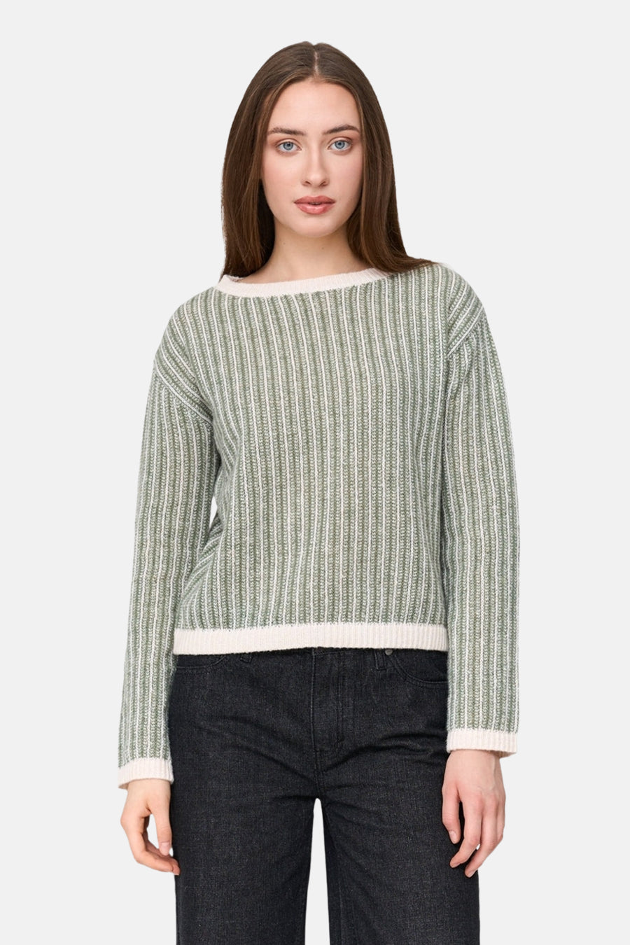 Pull met ronde hals - groen - 24 colours GmbH - 1