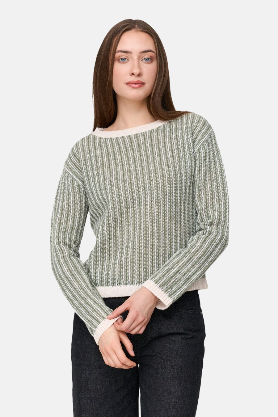 Pull met ronde hals - groen - 24 colours GmbH - 3