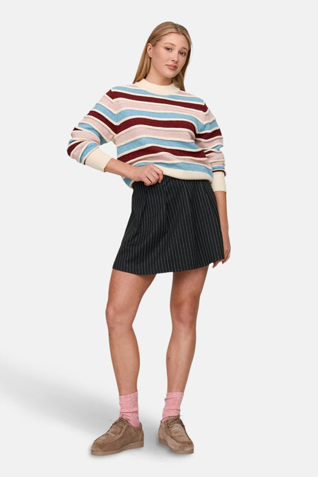 Pull à col rond - multicolore