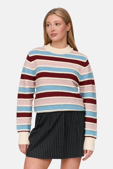 Pull à col rond - multicolore