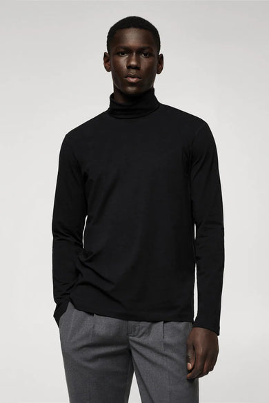T-shirt (lange mouwen) Zwart - Mango