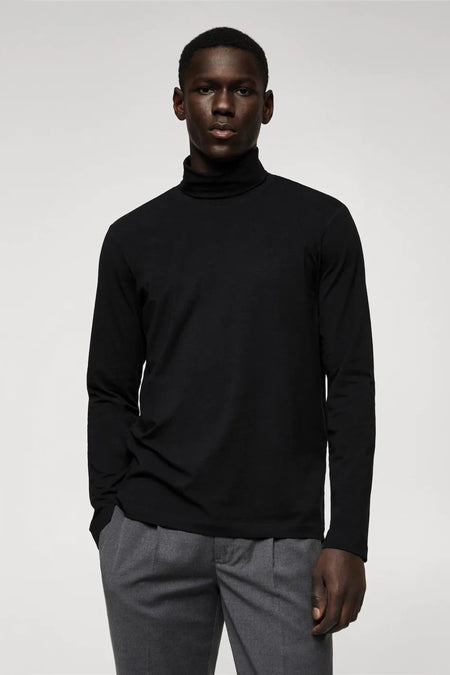 T-shirt (lange mouwen) Zwart - Mango