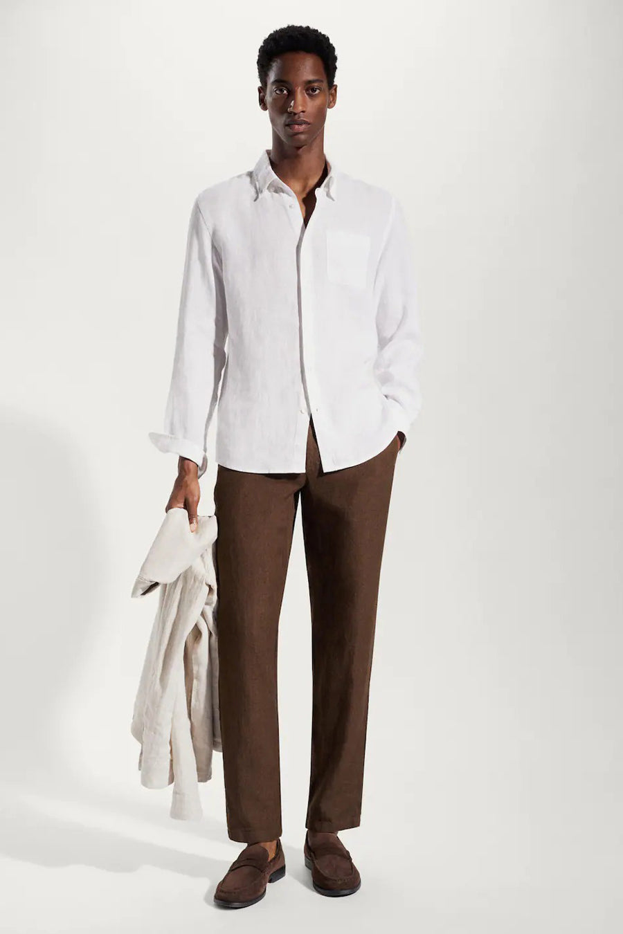 Kostuumbroek - bruin - MANGO