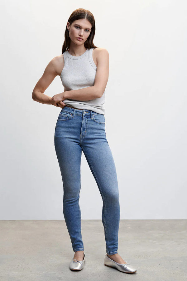 Jeans skinny Mid blue denim - Mango